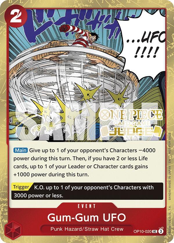 Gum-Gum UFO (Judge Pack Vol. 6) OP10-020 - One Piece Promo kart görseli