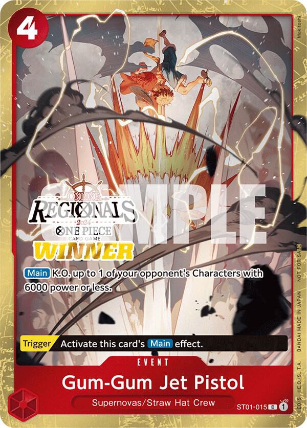 Gum-Gum Jet Pistol (Online Regional 2024) [Winner] ST01-015 - One Piece Promo kart görseli