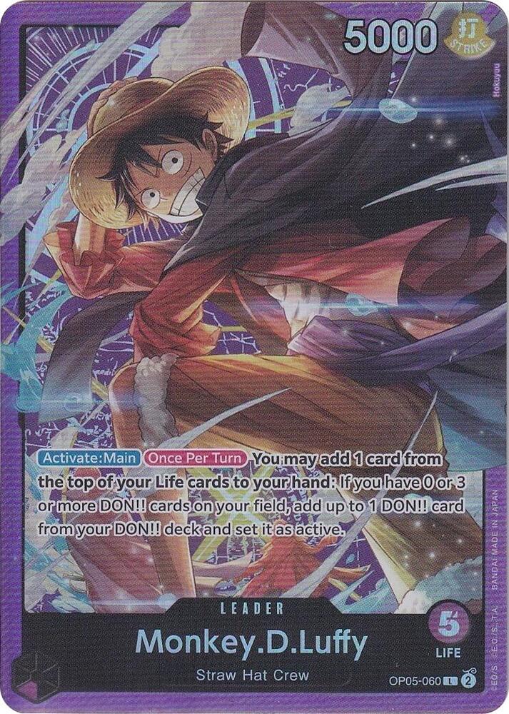 Monkey.D.Luffy (Sound Loader Vol. 1) OP05-060 - One Piece Promo kart görseli