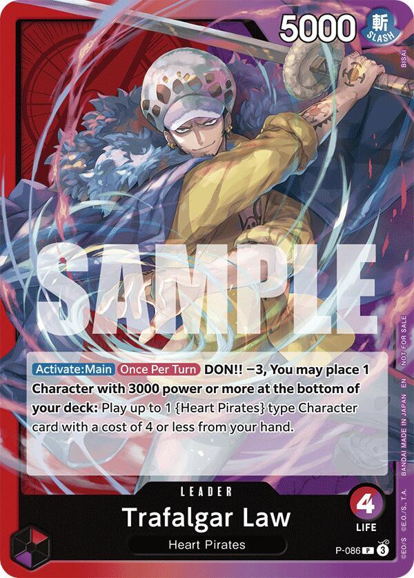 Trafalgar Law (OP10 Release Event) P-086 - One Piece Promo kart görseli