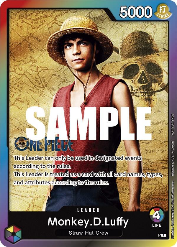 Monkey.D.Luffy (Leader Pack - Live Action) (Sealed P-800 - One Piece Promo kart görseli