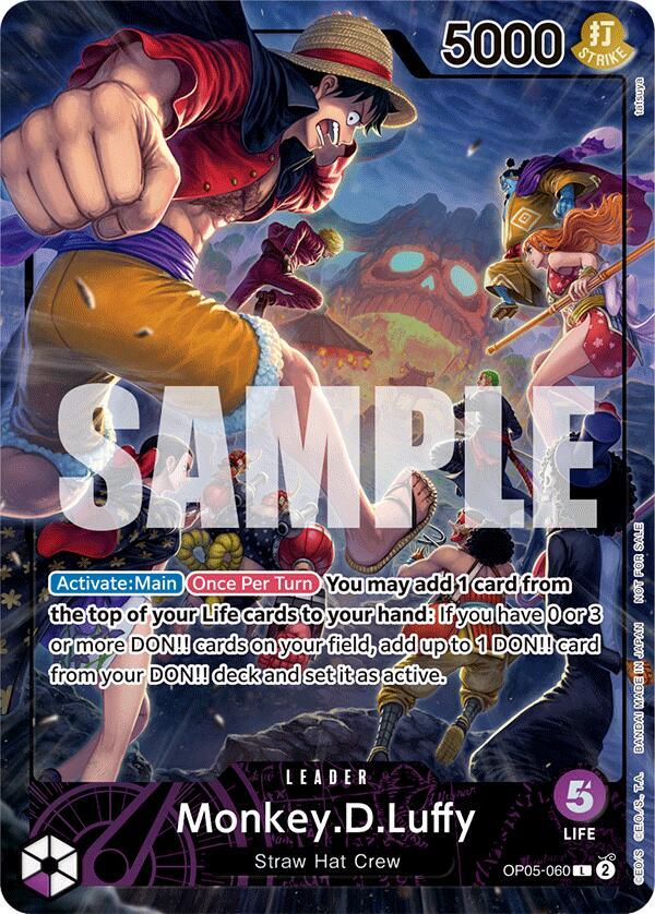 Monkey.D.Luffy (PSA Magazine) OP05-060 - One Piece Promo kart görseli