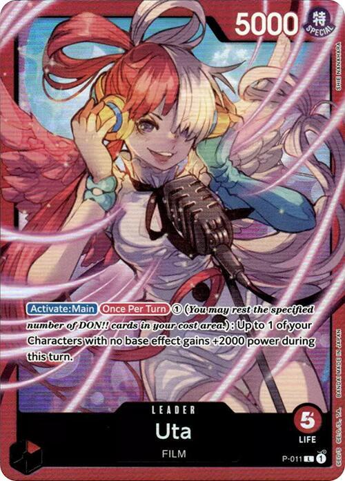 Uta - P-011 (Premium Card Collection -Uta-) P-011 - One Piece Promo kart görseli
