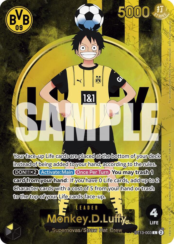 Monkey.D.Luffy (BVB x One Piece Campaign) ST13-003 - One Piece Promo kart görseli