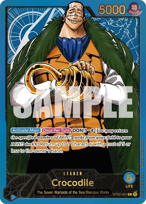 Crocodile (Premium Card Collection -Leader Collect ST03-001 - One Piece Promo kart görseli