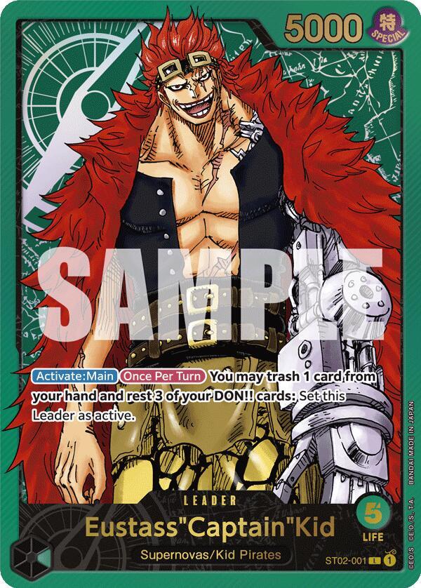 Eustass"Captain"Kid (Premium Card Collection -Lead ST02-001 - One Piece Promo kart görseli