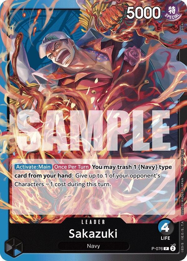 Sakazuki (Pirates Party Vol. 7) P-076 - One Piece Promo kart görseli