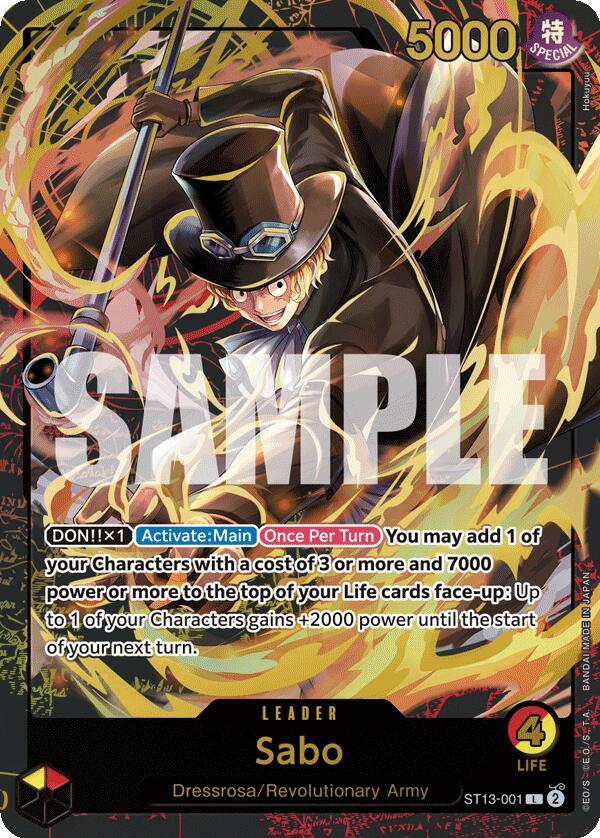 Sabo (Premium Card Collection -Leader Collection-) ST13-001 - One Piece Promo kart görseli