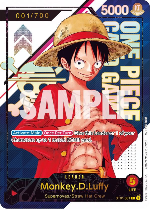 Monkey.D.Luffy - ST01-001 [Serial Number] ST01-001 - One Piece Promo kart görseli