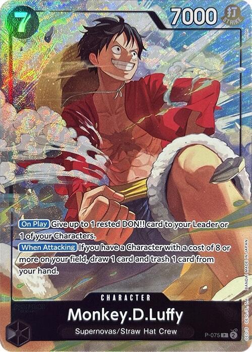 Monkey.D.Luffy (Premium Card Collection -Best Sele P-075 - One Piece Promo kart görseli
