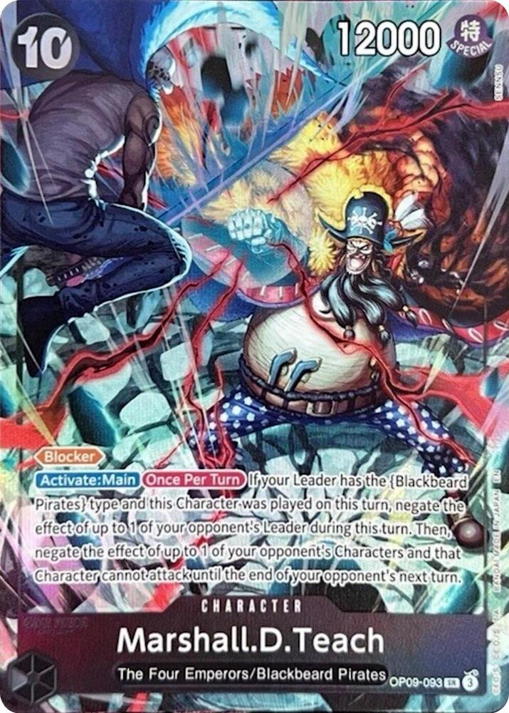 Marshall.D.Teach (093) (English Version 2nd Annive OP09-093 - One Piece Promo kart görseli