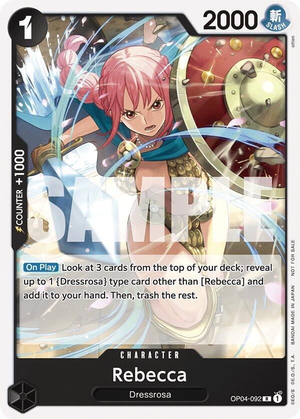 Rebecca (Tournament Pack 2025 Vol. 2) OP04-092 - One Piece Promo kart görseli