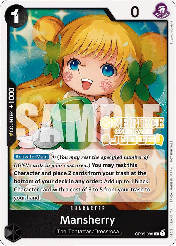 Mansherry (Judge Pack Vol. 4) OP05-088 - One Piece Promo kart görseli