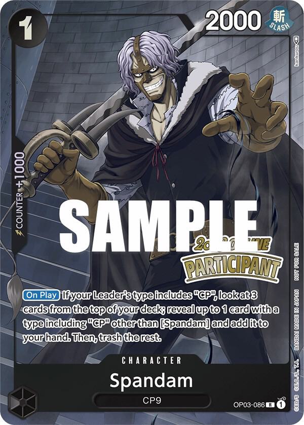 Spandam (Online Regional 2023) [Participant] OP03-086 - One Piece Promo kart görseli