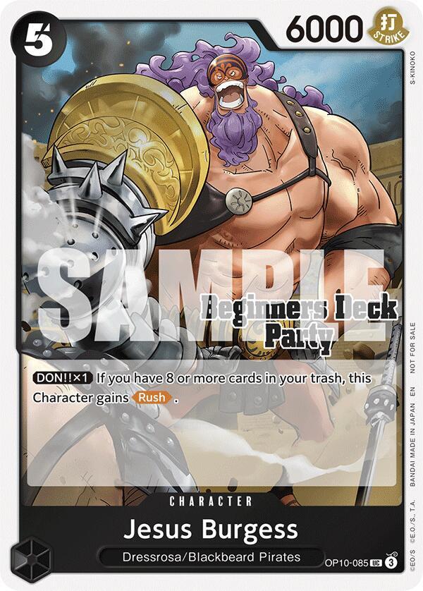 Jesus Burgess (Beginners Deck Party [ST-23] - [ST- OP10-085 - One Piece Promo kart görseli