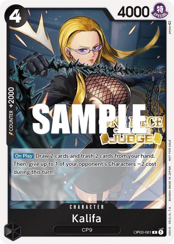 Kalifa (Judge Pack Vol. 2) OP03-081 - One Piece Promo kart görseli