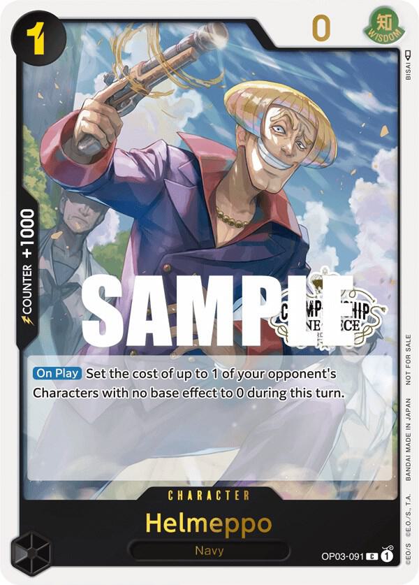 Helmeppo (Store Championship Participation Pack Vo OP03-091 - One Piece Promo kart görseli