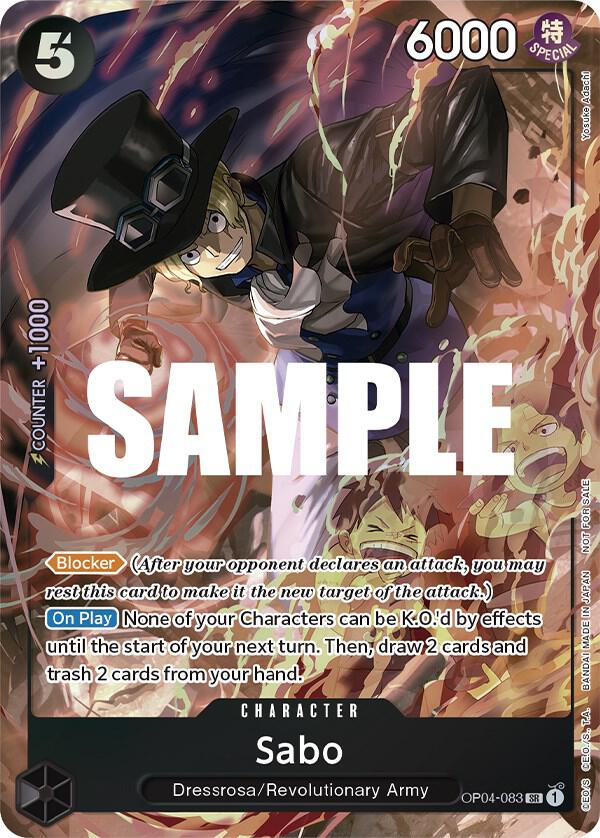 Sabo (Sealed Battle 2023 Vol. 1) OP04-083 - One Piece Promo kart görseli