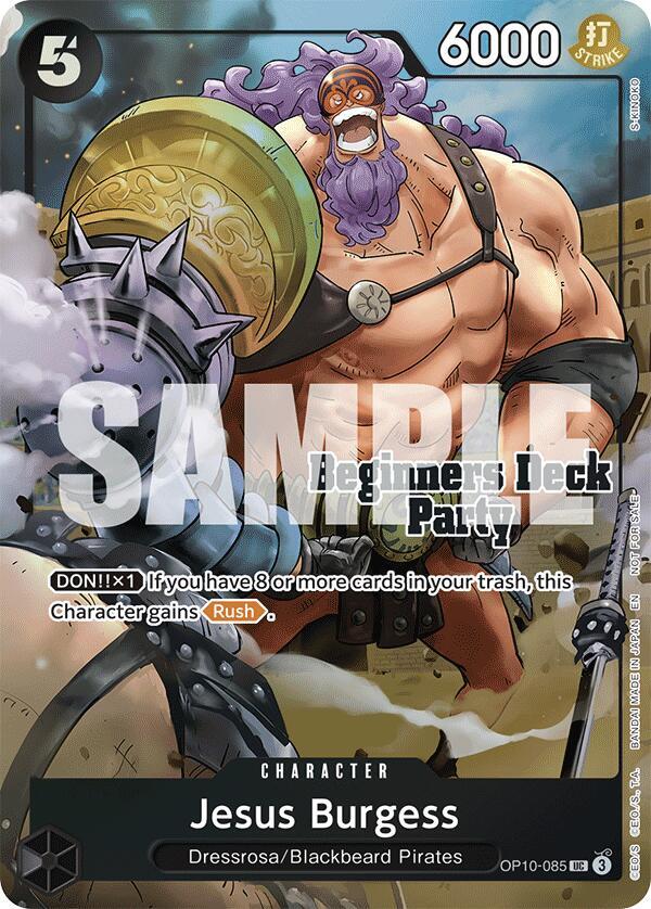 Jesus Burgess (Beginners Deck Party [ST-23] - [ST- OP10-085 - One Piece Promo kart görseli