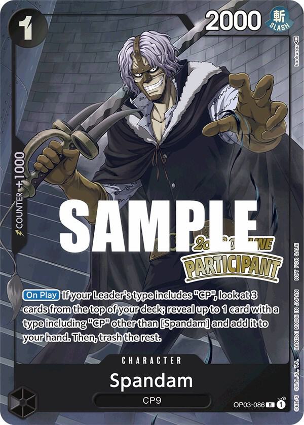 Spandam (Offline Regional 2023) [Participant] OP03-086 - One Piece Promo kart görseli