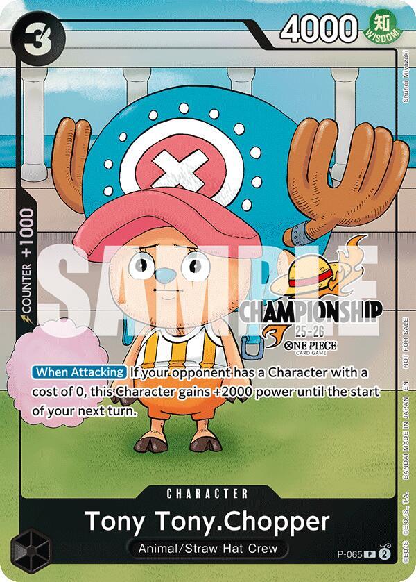 Tony Tony.Chopper (CS 25-26 Event Pack Finalist Ve P-065 - One Piece Promo kart görseli