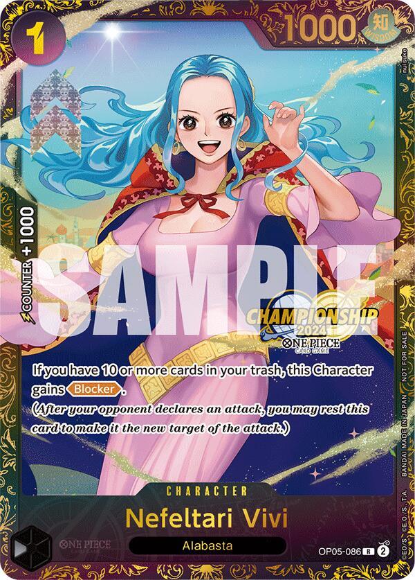 Nefeltari Vivi (October Championship 2024 Store Re OP05-086 - One Piece Promo kart görseli