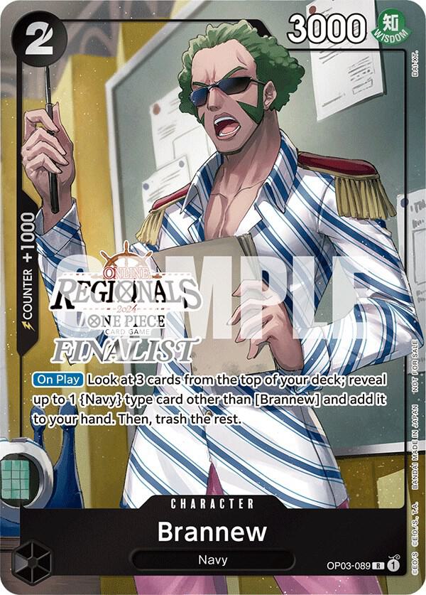Brannew (Online Regional 2024) [Finalist] OP03-089 - One Piece Promo kart görseli