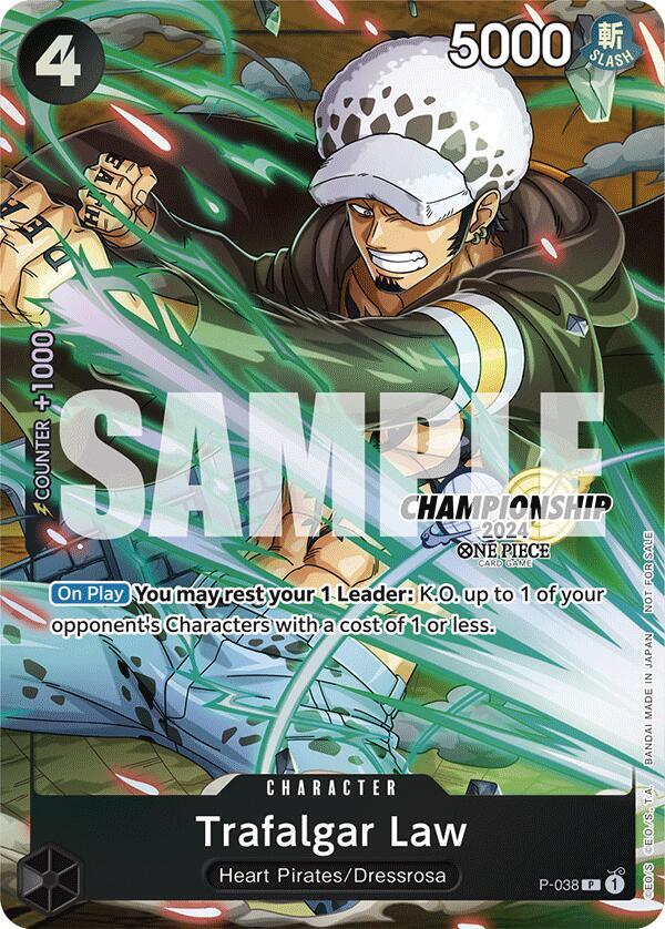 Trafalgar Law - P-038 (CS 2024 Event Pack Finalist P-038 - One Piece Promo kart görseli