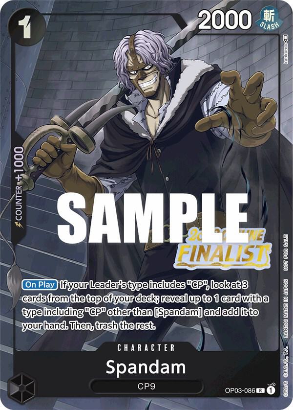 Spandam (Offline Regional 2023) [Finalist] OP03-086 - One Piece Promo kart görseli