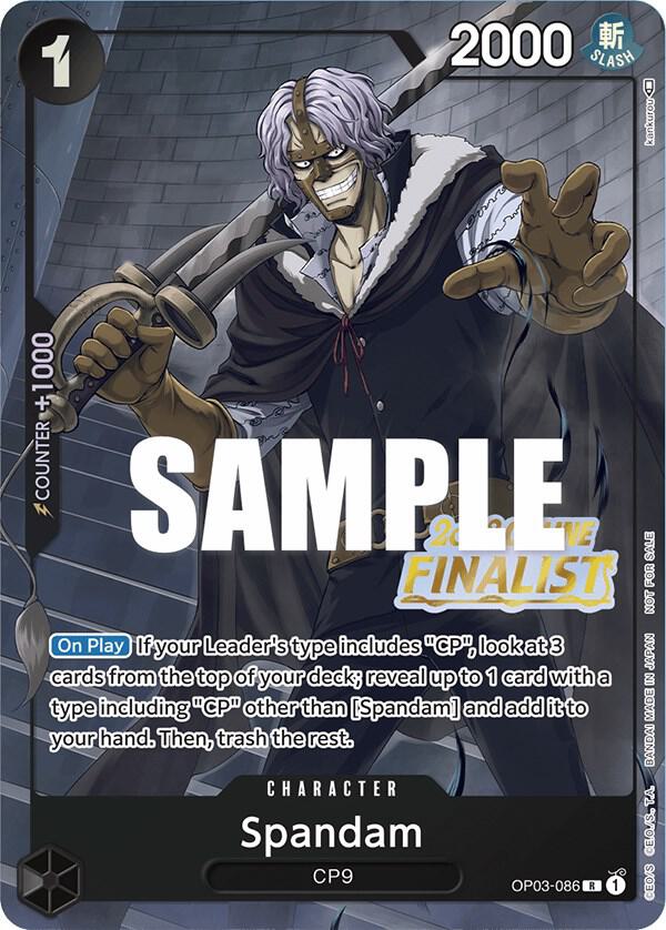 Spandam (Online Regional 2023) [Finalist] OP03-086 - One Piece Promo kart görseli