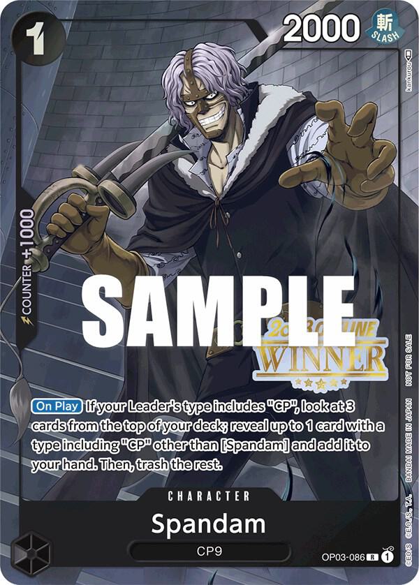Spandam (Offline Regional 2023) [Winner] OP03-086 - One Piece Promo kart görseli