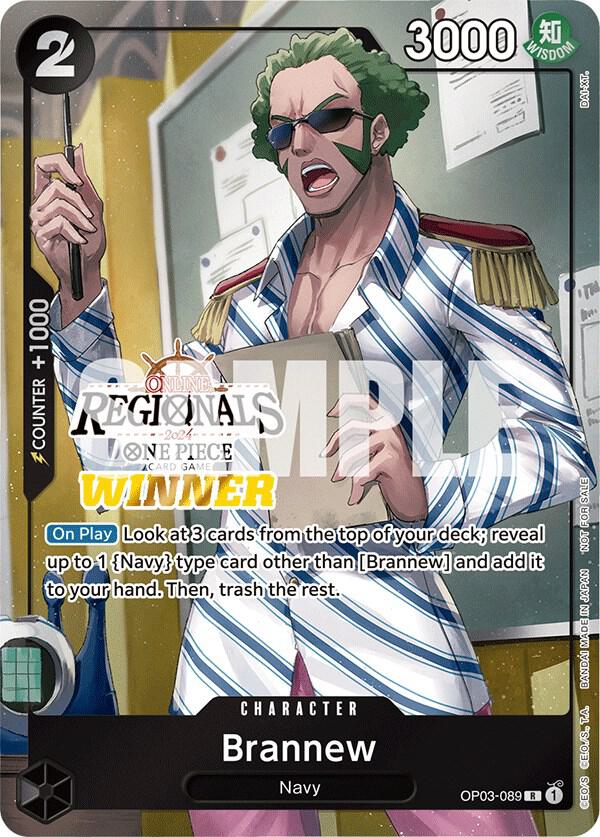 Brannew (Online Regional 2024) [Winner] OP03-089 - One Piece Promo kart görseli