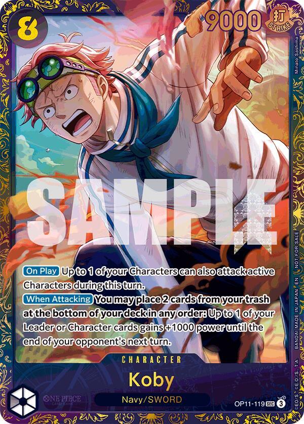 Koby (Treasure Cup August 2025) OP11-119 - One Piece Promo kart görseli