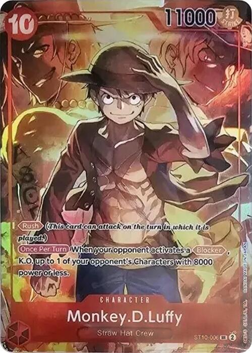 Monkey.D.Luffy (Treasure Booster Set) ST10-006 - One Piece Promo kart görseli