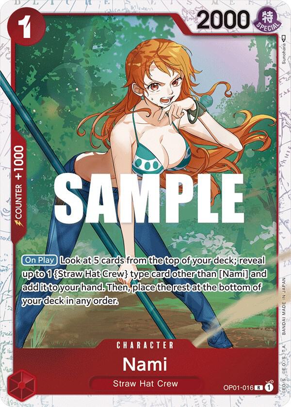 Nami - OP01-016 (Ultra Deck: The Three Captains) OP01-016 - One Piece Promo kart görseli