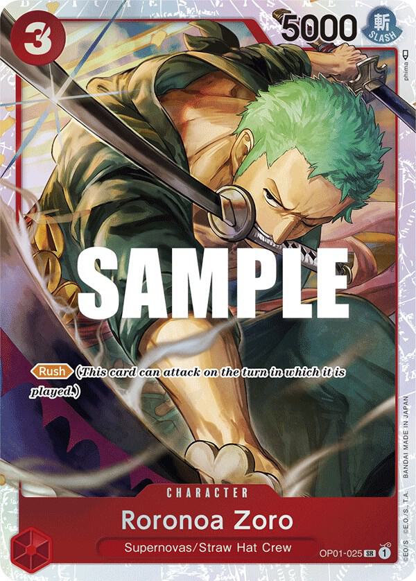 Roronoa Zoro - OP01-025 (Ultra Deck: The Three Cap OP01-025 - One Piece Promo kart görseli
