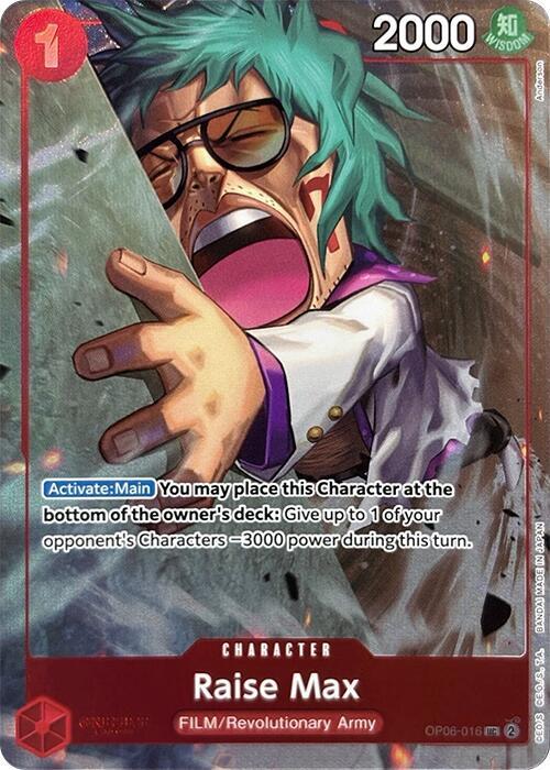Raise Max (Premium Card Collection -Best Selection OP06-016 - One Piece Promo kart görseli