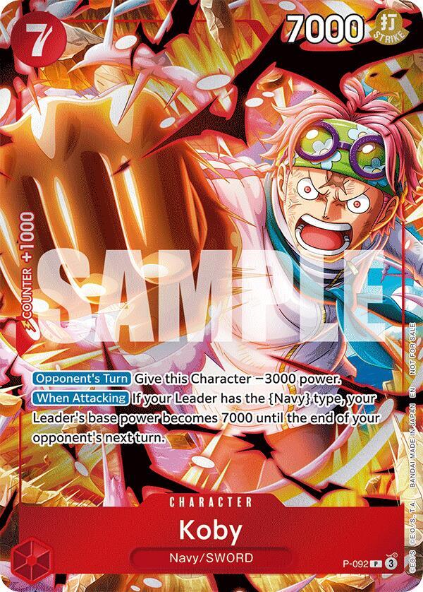 Koby (Event Pack Vol. 7) P-092 - One Piece Promo kart görseli