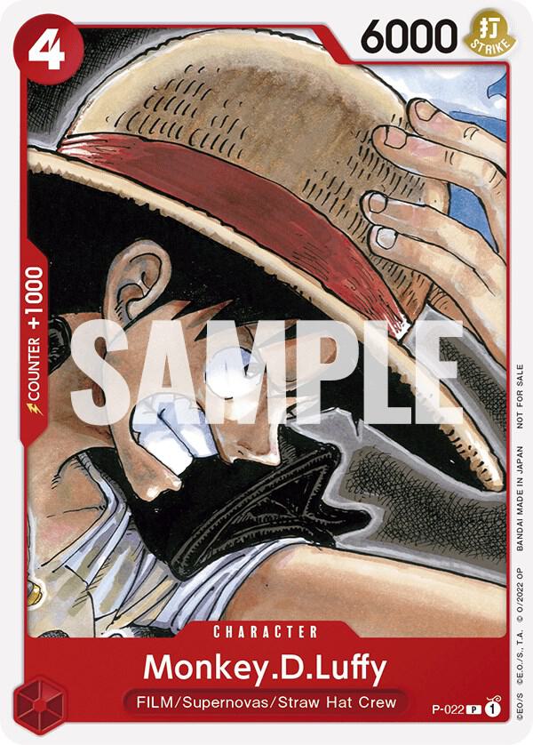 Monkey.D.Luffy (One Piece Film Red) P-022 - One Piece Promo kart görseli