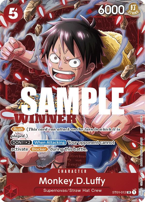 Monkey.D.Luffy (Winner Pack Vol. 5) ST01-012 - One Piece Promo kart görseli