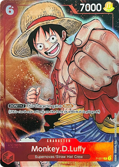 Monkey.D.Luffy (Premium Card Collection -BANDAI CA P-001 - One Piece Promo kart görseli