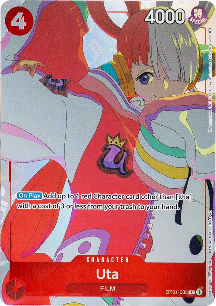 Uta (Gift Collection 2023) OP01-005 - One Piece Promo kart görseli