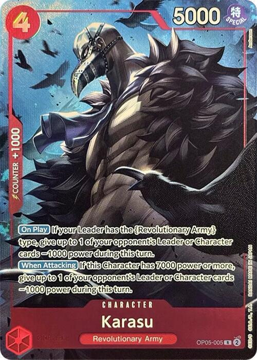 Karasu (Premium Card Collection -Best Selection Vo OP05-005 - One Piece Promo kart görseli