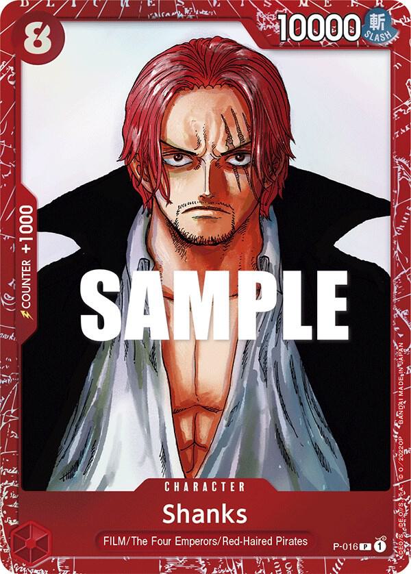Shanks (Premium Card Collection -ONE PIECE FILM RE P-016 - One Piece Promo kart görseli