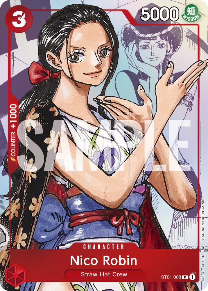 Nico Robin - ST01-008 (Alternate Art) ST01-008 - One Piece Promo kart görseli