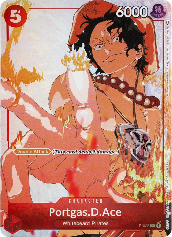 Portgas.D.Ace (Gift Collection 2023) P-028 - One Piece Promo kart görseli