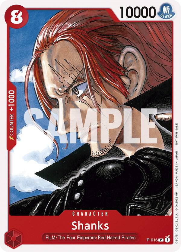 Shanks (One Piece Film Red) P-016 - One Piece Promo kart görseli