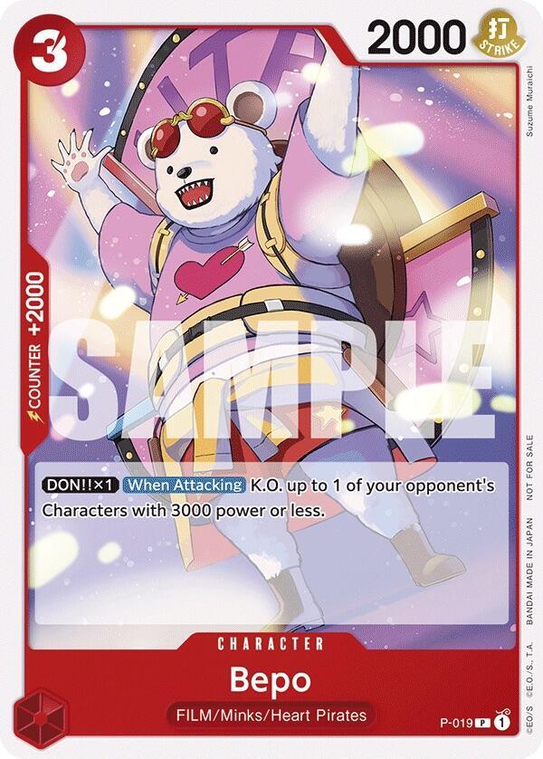 Bepo (Tournament Pack Vol. 7) P-019 - One Piece Promo kart görseli