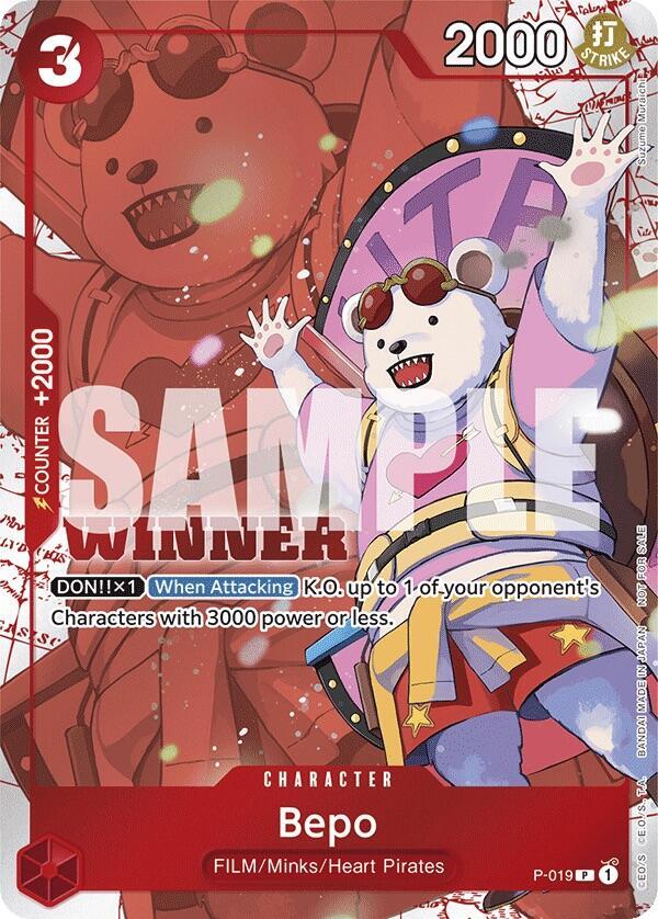 Bepo (Winner Pack Vol. 7) P-019 - One Piece Promo kart görseli