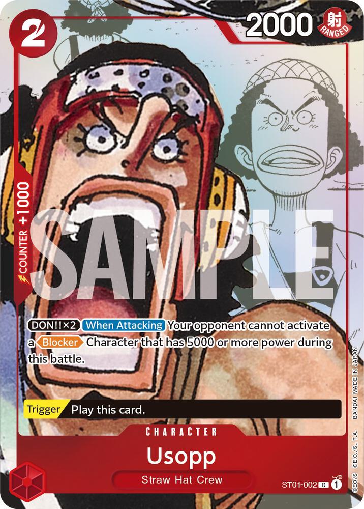 Usopp - ST01-002 (Alternate Art) ST01-002 - One Piece Promo kart görseli